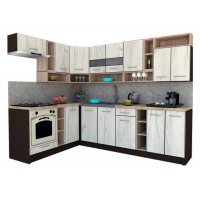 Bucatarie de Colt COSSY NEW 180-260 St. Wenge / Decor K001